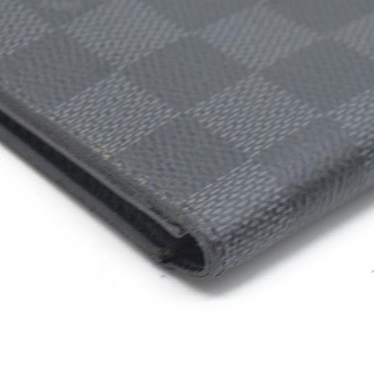 $545 CONSIGNMENT LOUIS VUITTON Damier Graphite Portefeuille Multiple Bifold Wallet Black SP0136