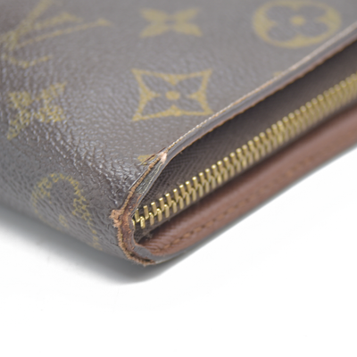LOUIS VUITTON Monogram Porte Monnaie Zip Around Long Wallet