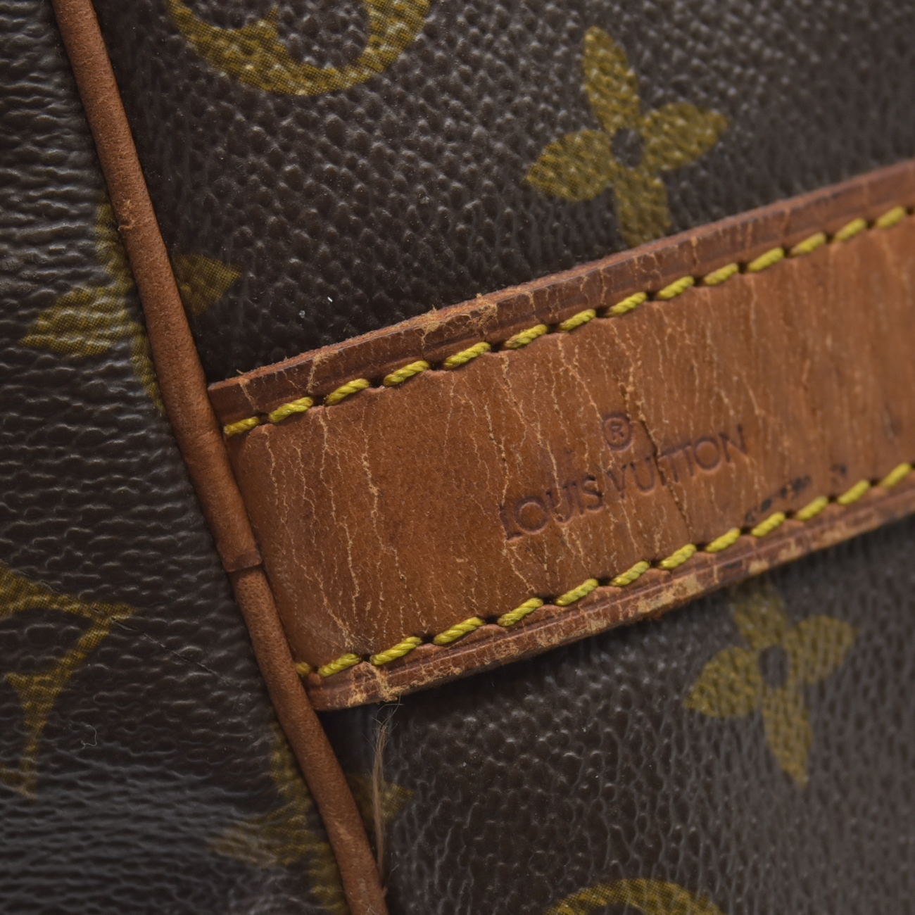$2630 Louis Vuitton Keepall Bandouliere 50 Brown Monogram VI1920 1990