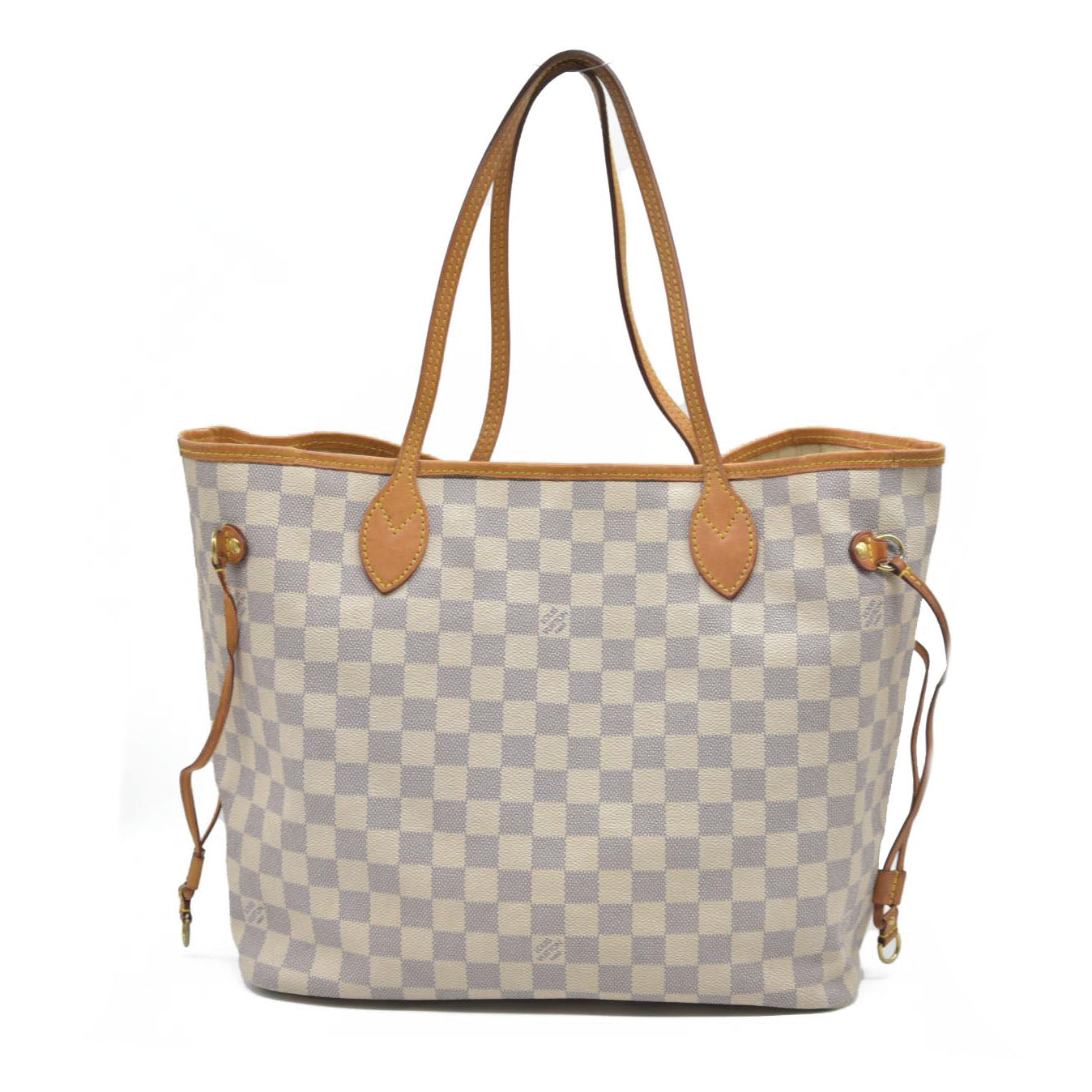 $2170 Louis Vuitton  Damier Azur Neverfull MM AR3164