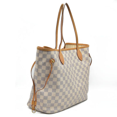 $2170 Louis Vuitton  Damier Azur Neverfull MM AR3164