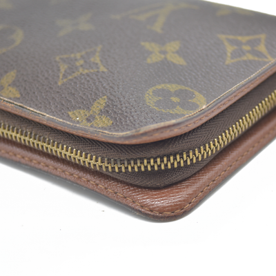 LOUIS VUITTON Monogram Porte Monnaie Zip Around Long Wallet