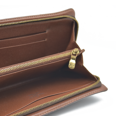LOUIS VUITTON Monogram Porte Monnaie Zip Around Long Wallet