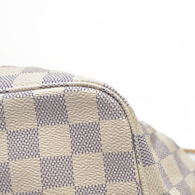 $2170 Louis Vuitton  Damier Azur Neverfull MM AR3164