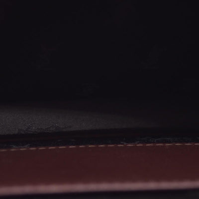 $850 SAINT LAURENT Textured Leather Push Lock Clutch Document Case Burgundy CONSIGNMENT 10021193