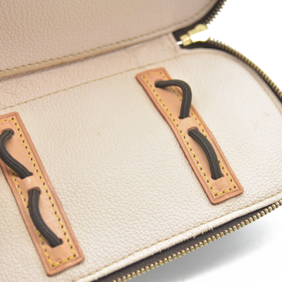 $580 Louis Vuitton Monogram Trousse Blush PM Cosmetic Pouch Bag Jewlery Case