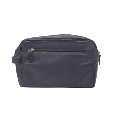 $650 LOEWE Smooth Calfskin Anagram Square Plaque Cosmetic Case Black CONSIGNMENT 10021216