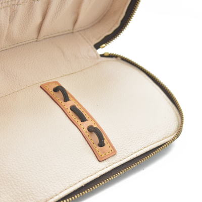 $580 Louis Vuitton Monogram Trousse Blush PM Cosmetic Pouch Bag Jewlery Case