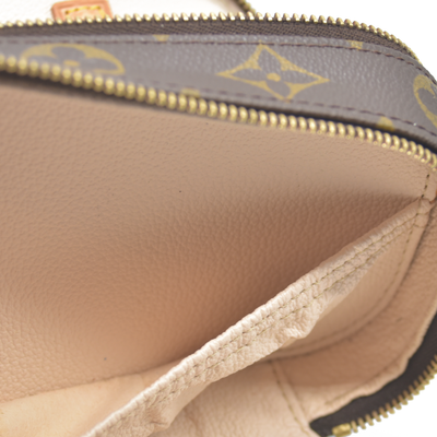 $580 Louis Vuitton Monogram Trousse Blush PM Cosmetic Pouch Bag Jewlery Case