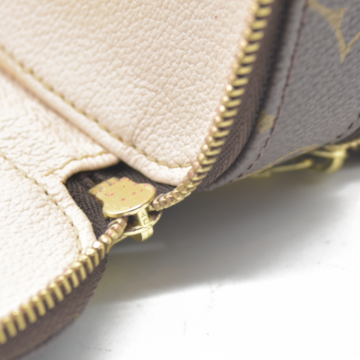 $580 Louis Vuitton Monogram Trousse Blush PM Cosmetic Pouch Bag Jewlery Case