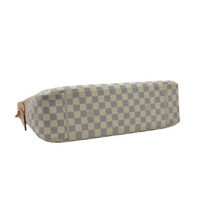 $2740 Louis Vuitton Damier Azur Slouchy MM Rose Ballerine