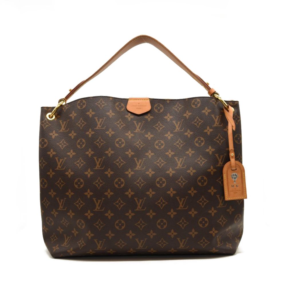 2018 Louis Vuitton Graceful Mm Brown Monogram Canvas Tote RI3138