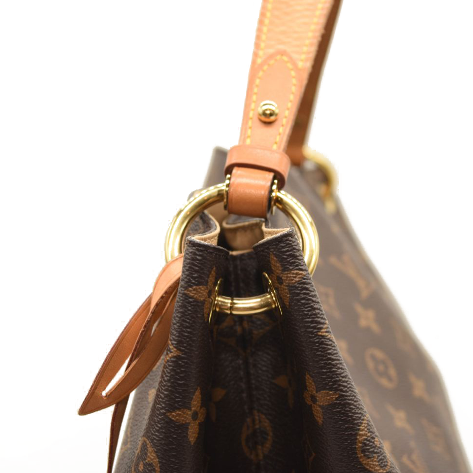 2018 Louis Vuitton Graceful Mm Brown Monogram Canvas Tote RI3138