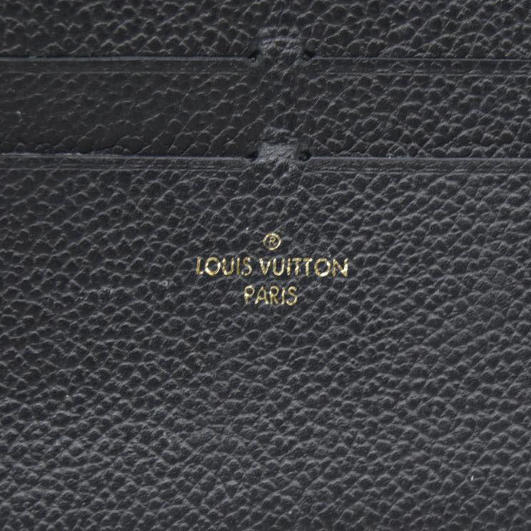 $440 Louis Vuitton  Calfskin Felicie Chain Wallet Card Holder Insert Black