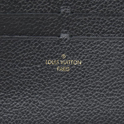 $440 Louis Vuitton  Calfskin Felicie Chain Wallet Card Holder Insert Black