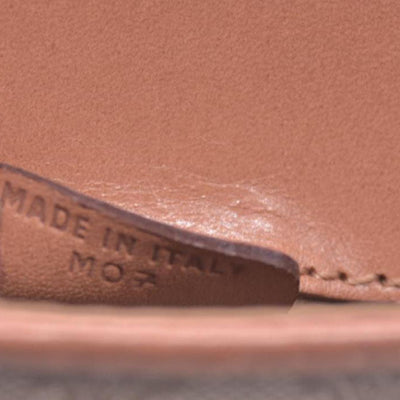 CELINE Macadam Coated Canvas Flap Clutch Shoulder Bag Tan CONSIGNMENT 10021233