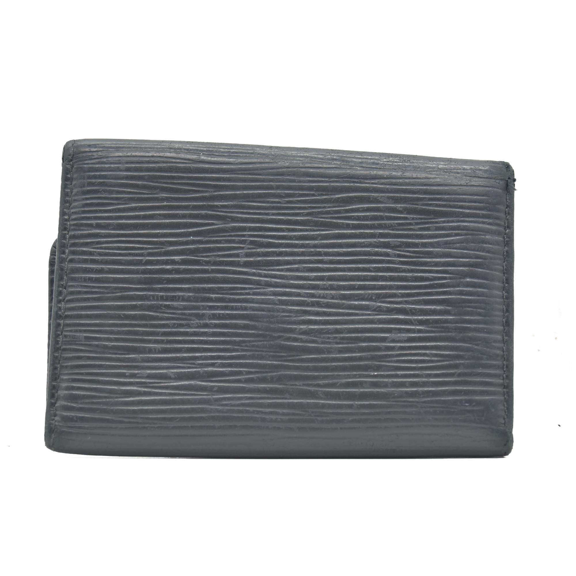 $445 2004 Louis Vuitton Epi Multicles Leather 6 Ring Key Case Black CA0014