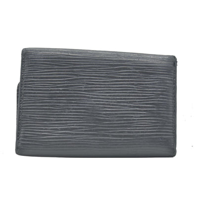 $445 2004 Louis Vuitton Epi Multicles Leather 6 Ring Key Case Black CA0014