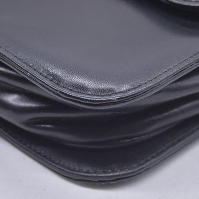 GIVENCHY Smooth Calfskin 4G Logo Flap Crossbody Bag Black CONSIGNMENT 10021186
