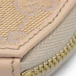 $480 Gucci GG Canvas Heart Coin Purse