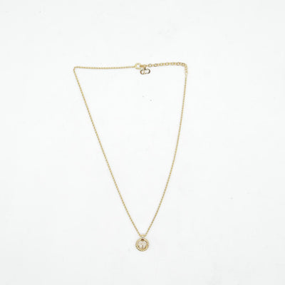 $410 Dior Vintage 'CD' Pendant Necklace