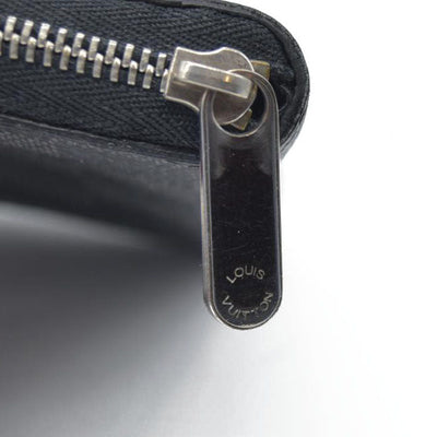 Louis Vuitton Damier Graphite Zippy Zip Coin Purse Wallet Black MI4101