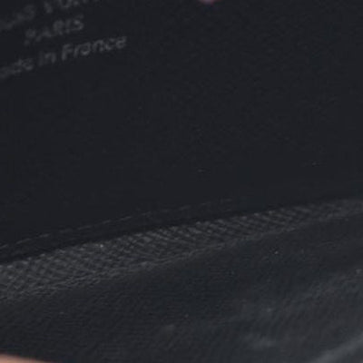 Louis Vuitton Damier Graphite Zippy Zip Coin Purse Wallet Black MI4101