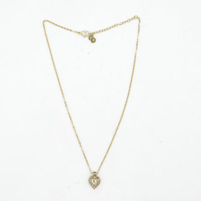 $440 Dior 20th century heart crystal pendant necklace