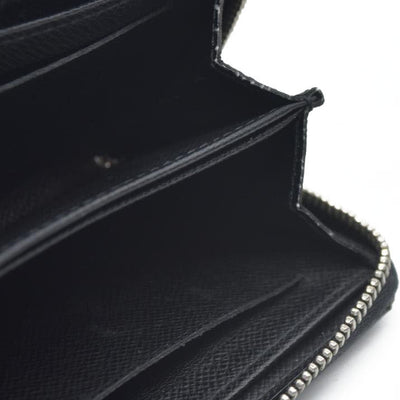 Louis Vuitton Damier Graphite Zippy Zip Coin Purse Wallet Black MI4101