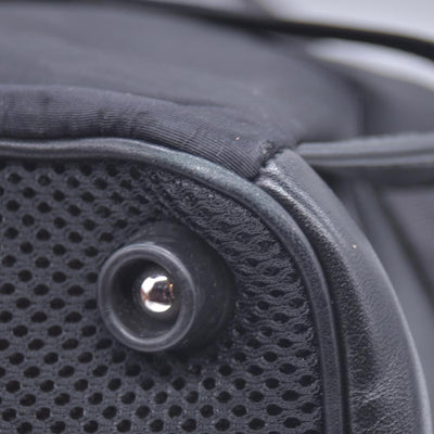 $1950 MIU MIU Leather Trimmed Matelasse Crystal Embellished Nylon Backpack