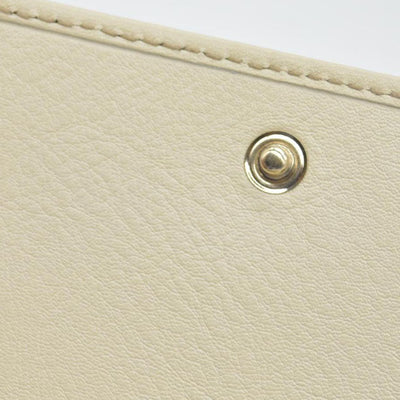 $490 Gucci CONSIGNMENT Beige/Brown GG Canvas and Leather Interlocking G French Wallet