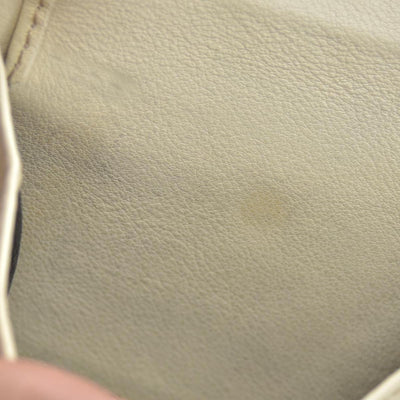 $490 Gucci CONSIGNMENT Beige/Brown GG Canvas and Leather Interlocking G French Wallet
