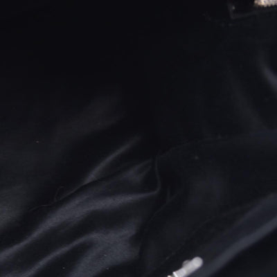 $1950 MIU MIU Leather Trimmed Matelasse Crystal Embellished Nylon Backpack