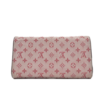 LOUIS VUITTON 2002 Mini Monogram Porte Tresor International Wallet Cherry CA0072