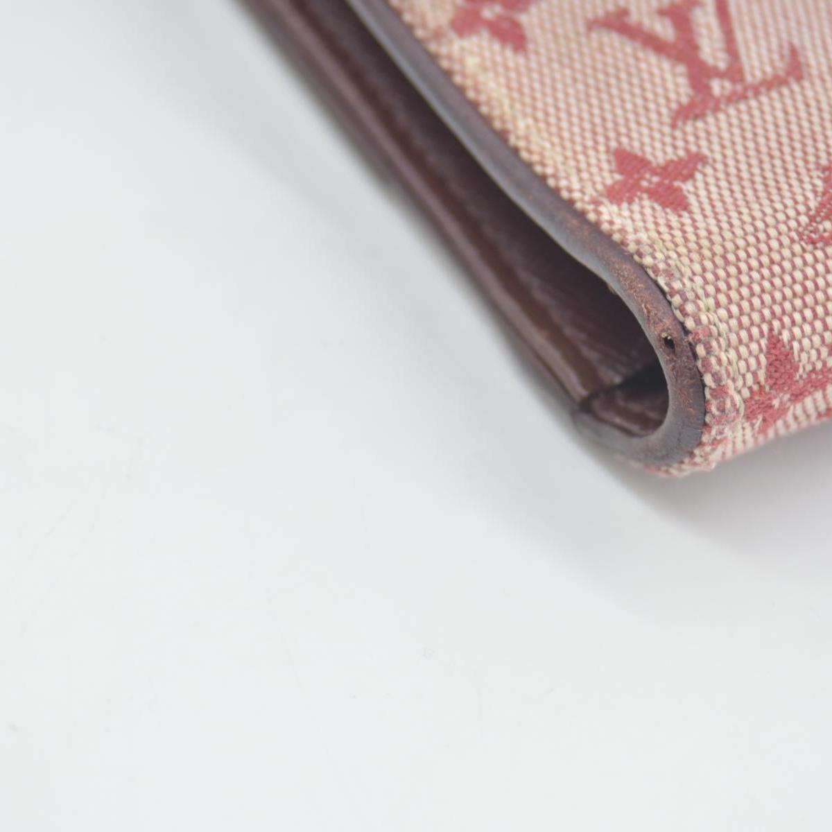 LOUIS VUITTON 2002 Mini Monogram Porte Tresor International Wallet Cherry CA0072