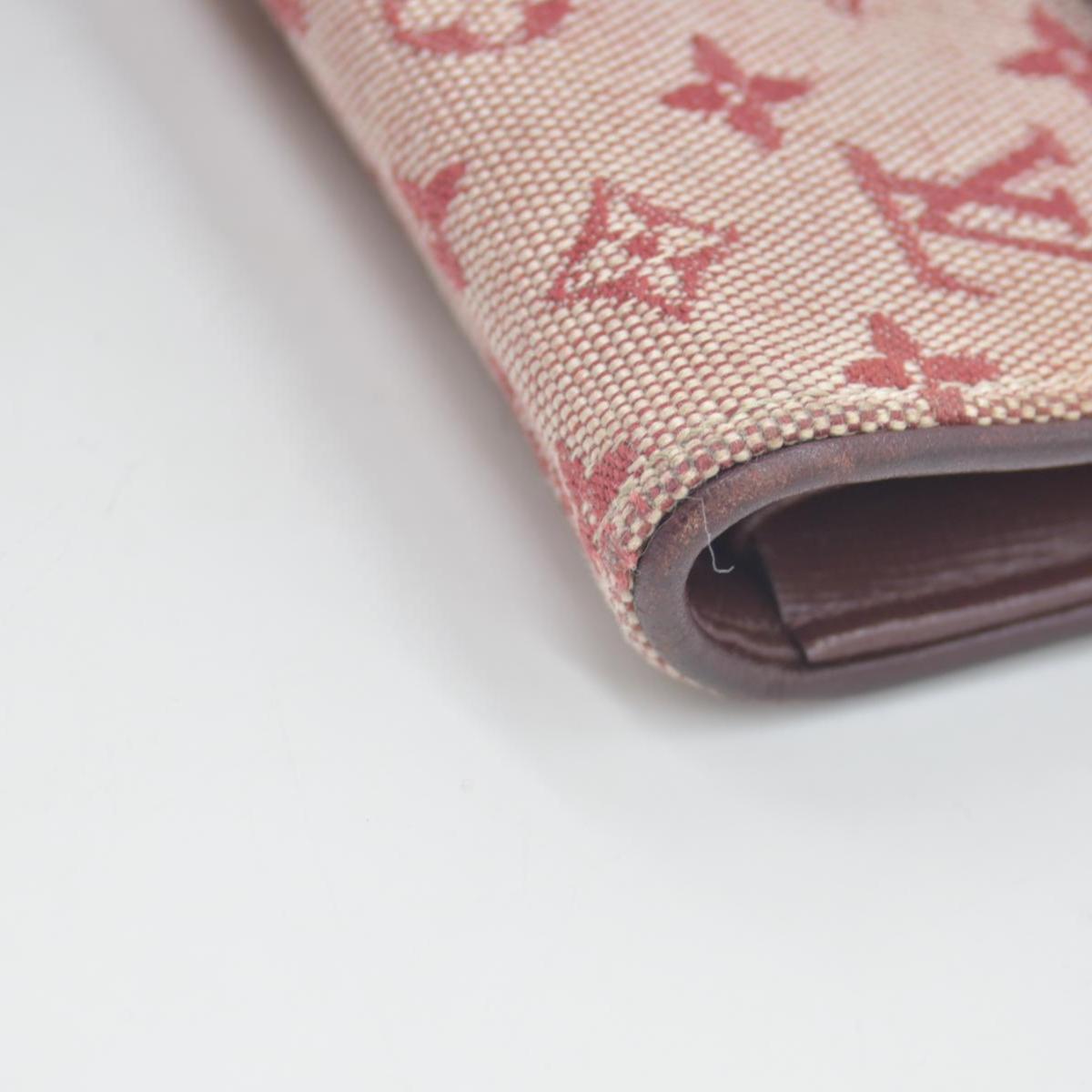 LOUIS VUITTON 2002 Mini Monogram Porte Tresor International Wallet Cherry CA0072