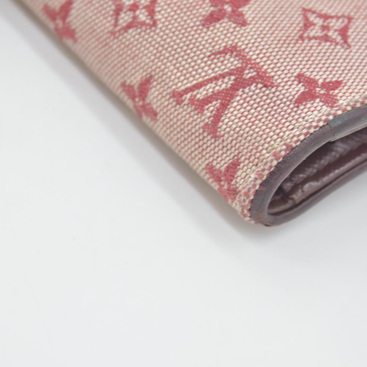 LOUIS VUITTON 2002 Mini Monogram Porte Tresor International Wallet Cherry CA0072