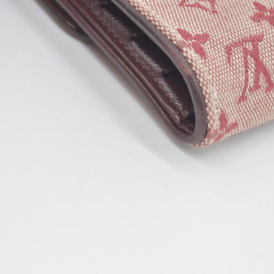 LOUIS VUITTON 2002 Mini Monogram Porte Tresor International Wallet Cherry CA0072
