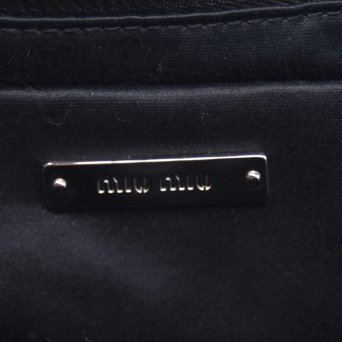 $1950 MIU MIU Leather Trimmed Matelasse Crystal Embellished Nylon Backpack
