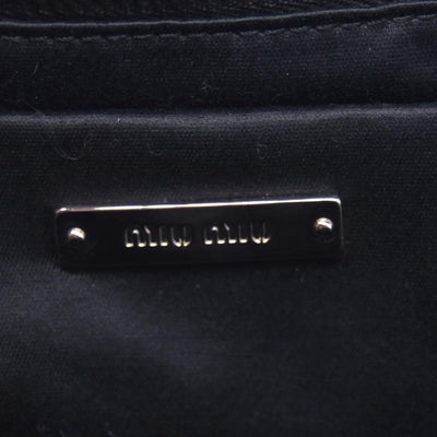 $1950 MIU MIU Leather Trimmed Matelasse Crystal Embellished Nylon Backpack