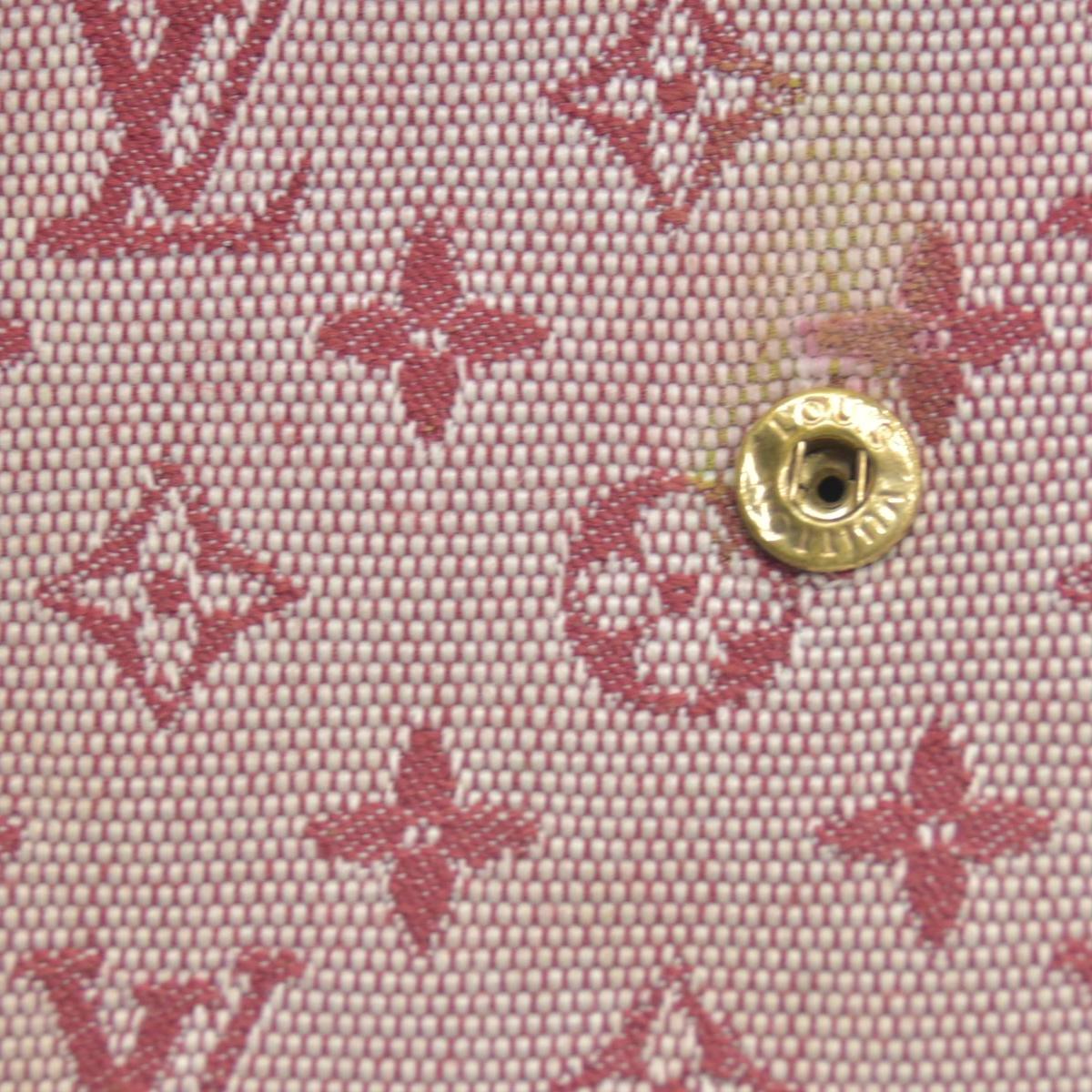 LOUIS VUITTON 2002 Mini Monogram Porte Tresor International Wallet Cherry CA0072