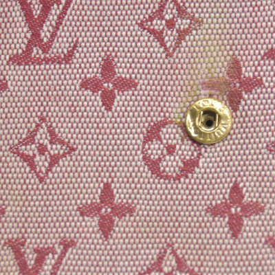 LOUIS VUITTON 2002 Mini Monogram Porte Tresor International Wallet Cherry CA0072