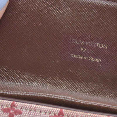 LOUIS VUITTON 2002 Mini Monogram Porte Tresor International Wallet Cherry CA0072
