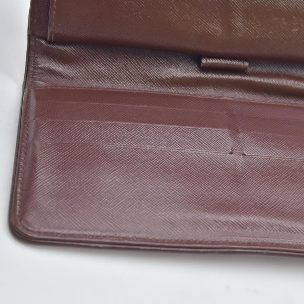 LOUIS VUITTON 2002 Mini Monogram Porte Tresor International Wallet Cherry CA0072
