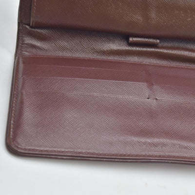 LOUIS VUITTON 2002 Mini Monogram Porte Tresor International Wallet Cherry CA0072