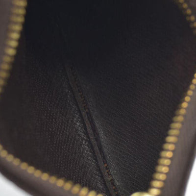 Louis Vuitton Damier Pochette Cles Wallet Coin Purse Brown