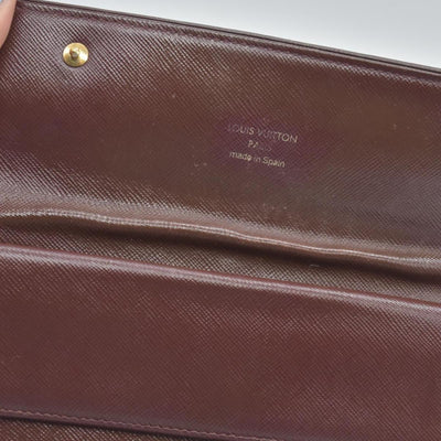LOUIS VUITTON 2002 Mini Monogram Porte Tresor International Wallet Cherry CA0072