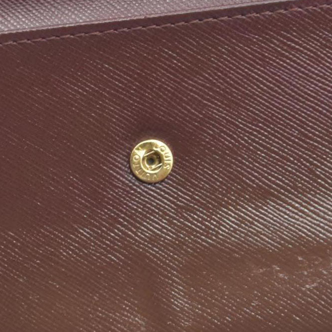 LOUIS VUITTON 2002 Mini Monogram Porte Tresor International Wallet Cherry CA0072