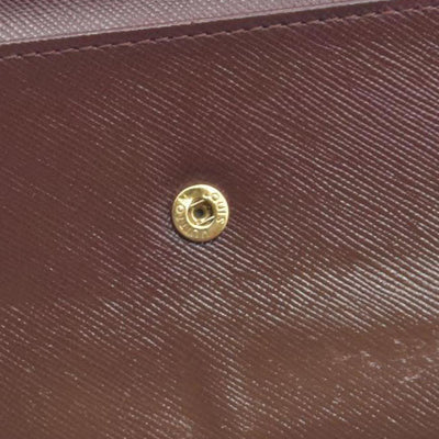 LOUIS VUITTON 2002 Mini Monogram Porte Tresor International Wallet Cherry CA0072