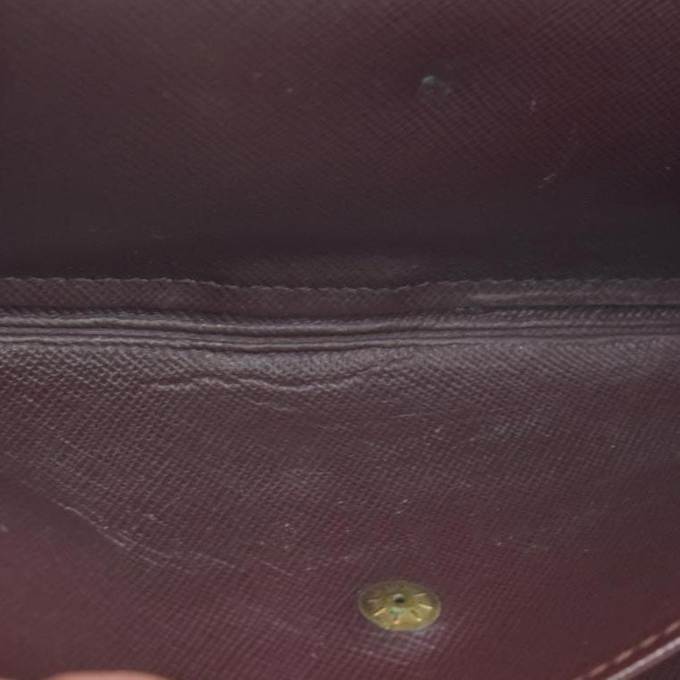 LOUIS VUITTON 2002 Mini Monogram Porte Tresor International Wallet Cherry CA0072